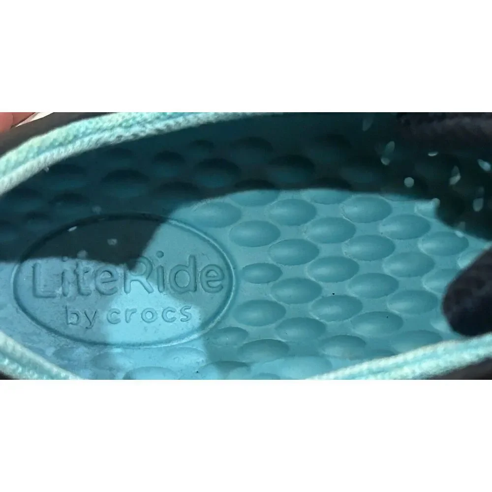 Crocs‎ LiteRide Pacer Women's Size 8 Blue Comfort Lace Up Sneakers Shoes 205234